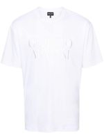 Giorgio Armani t-shirt en coton à logo brodé - Blanc - thumbnail