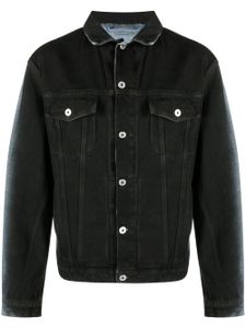 Heron Preston veste en jean à effet dégradé - Noir