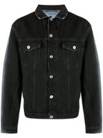 Heron Preston veste en jean à effet dégradé - Noir