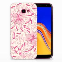 Samsung Galaxy J4 Plus (2018) TPU Case Pink Flowers