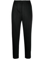 Pleats Please Issey Miyake pantalon court à design plissé - Noir