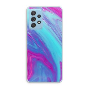 Zweverige regenboog: Samsung Galaxy A73 Transparant Hoesje
