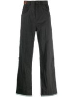 Andersson Bell pantalon droit à design multi-poches - Gris