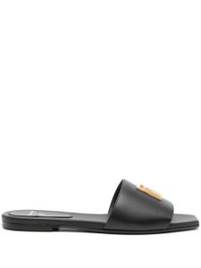 Balmain mules Dafne en cuir - Noir