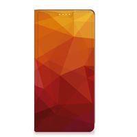 Stand Case voor Motorola Moto G73 Polygon Red - thumbnail