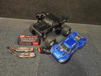 Tweedehands Traxxas Bigfoot incl. extra body, accu's en lader