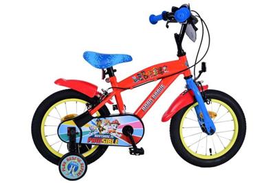 Paw Patrol kinderfiets - jongens - 14 inch - twee handremmen