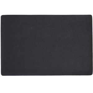 Zeller placemats - 1x - vegan leer - zwart - 45 x 30 cm - Placemats