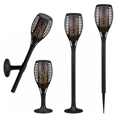 Pro Garden Solar tuinlamp / fakkel / prikspot - vlameffect - zonne-energie - 58 cm