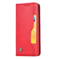 Voor Google pixel 4 Knead huidtextuur horizontale Flip lederen draagtas met foto frame & houder & kaartsleuven & portemonnee (rood)