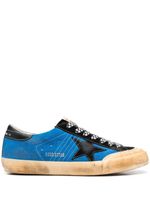 Golden Goose star-patch round-toe sneakers - Bleu - thumbnail