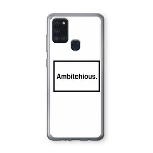 Ambitchious: Samsung Galaxy A21s Transparant Hoesje