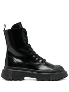 Hogan bottes à lacets - Noir