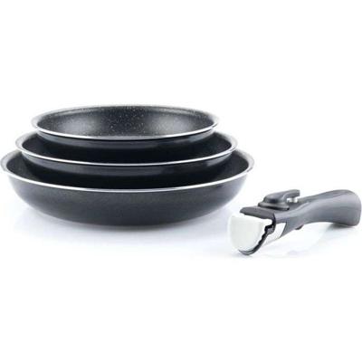 ARTHUR MARTIN Set 3 poeles 20/24 / 28cm alle warmte inclusief inductie