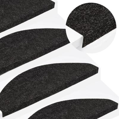 VidaXL Trapmatten zelfklevend 15 st 65x22,5x3,5 cm antraciet