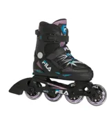Fila X-one G Verstelbare Inline Skate (zwart / Roze /licht Blauw) Xl (38-41) Zwart / Paars