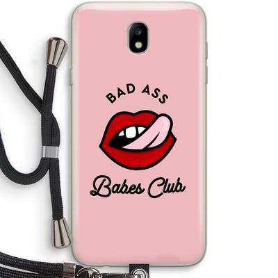 Badass Babes Club: Samsung Galaxy J7 (2017) Transparant Hoesje met koord