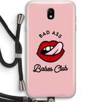 Badass Babes Club: Samsung Galaxy J7 (2017) Transparant Hoesje met koord