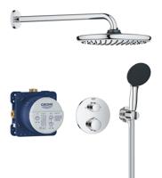 Grohe Precision Thermostat Perfect shower set met Vitalio Start 250 Chroom