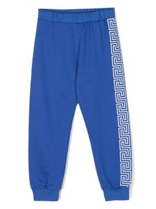 Versace Kids pantalon de jogging à motif monogrammé - Bleu