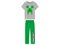 Minecraft Kinderen pyjama (134/140, Grijs) - thumbnail