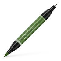 Faber Castell Tekenstift Pitt Artist Pen duo marker - 167 permanent olijf groen