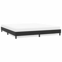 Bedframe zonder matras 180x210 cm fluweel zwart