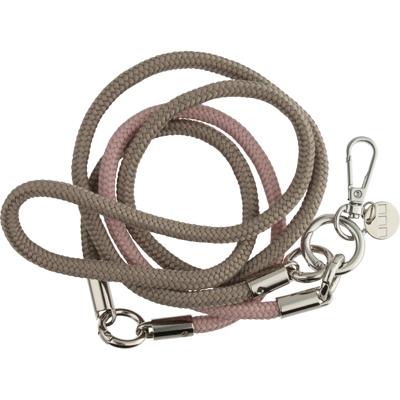 Telefoonkoord Flexicord - Beige Rose - Zilver Telefoonkoord Flexicord - Beige Rose - Zilver