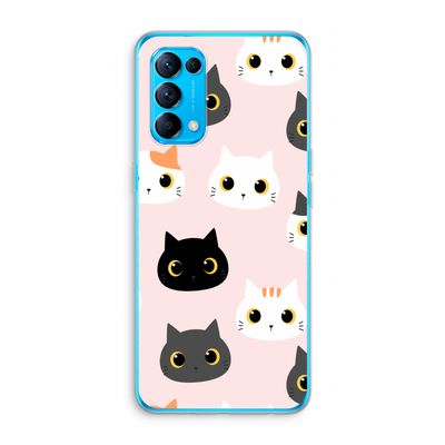 Katten: Oppo Find X3 Lite Transparant Hoesje