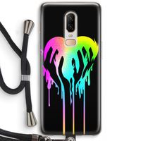 Hold My Heart: OnePlus 6 Transparant Hoesje met koord