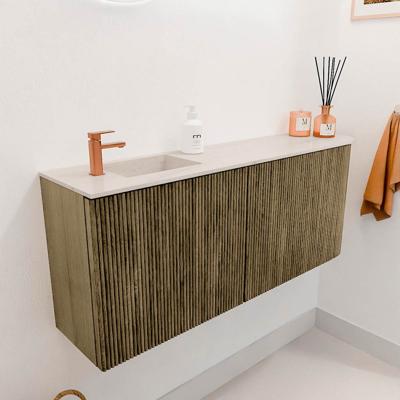 Toiletmeubel Mondiaz Joya Dlux | 101.6 cm | Meubelkleur Dusk | Faye wastafel Meli Wasbak Links | 1 kraangat