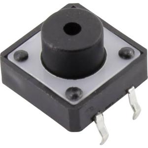 TRU COMPONENTS YST-1103B Druktoets 12 V/DC 0.05 A 1x uit/(aan) Moment (l x b) 12 mm x 12 mm 1 stuk(s)