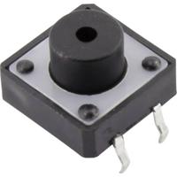 TRU COMPONENTS YST-1103B Druktoets 12 V/DC 0.05 A 1x uit/(aan) Moment (l x b) 12 mm x 12 mm 1 stuk(s) - thumbnail