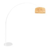Steinhauer BooglampSparkled Light wit met strokleurige kap - 3785W Steinhauer BooglampSparkled Light wit met strokleurige kap - 3785W