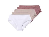 esmara Set van 5 dames onderbroeken (Roze/wit, L (44/46))