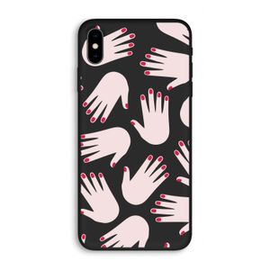 Hands pink: iPhone XS Max Biologisch afbreekbaar hoesje