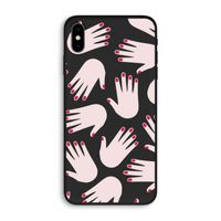 Hands pink: iPhone XS Max Biologisch afbreekbaar hoesje