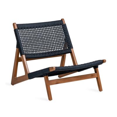 Jesper Home Outdoor Fauteuil 'Kuwana' Amber Teakhout, kleur Indigo