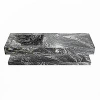 MONDIAZ ALAN-DLUX 130cm planchet Lava. Vrijhangende wastafel CLOUD links 1 kraangat, kleur Lava.