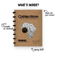 Correctbook Clever Elephant A5 Blanco - Uitwisbaar / Herschrijfbaar Notitieboek