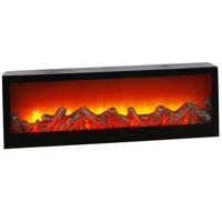 Sfeerhaarden - 10 led lampjes - warm wit - 60 x 10 x 20 cm - LED openhaarden Sfeerhaarden - 10 led lampjes - warm wit - 60 x 10 x 20 cm - LED openhaarden