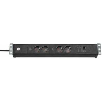 Brennenstuhl 1156057984 power uitbreiding 3 m 4 AC-uitgang(en) Zwart
