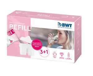 BWT 1 Kartusche + 3 Öko Refill Mg²+ 0836600 Filter Wit