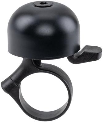 Widek fietsbel "de pers bells the press alu black on card