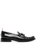 Thom Browne mocassins en cuir à entaille penny - Noir - thumbnail