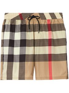 Burberry short de bain à motif Check - Tons neutres