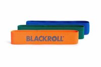 Blackroll Loop Set oefenband Licht Textiel Blauw, Groen, Oranje - thumbnail