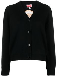 Kenzo cardigan Tiger Academy à boutonnière - Noir