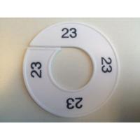 Maatring 9cm wit/zwart 23