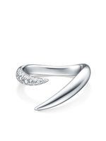 TASAKI bague Collection Line Danger Horn blanc 18ct ornée de diamants - Argent - thumbnail